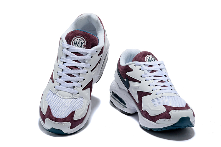 Nike Air Max 2 White Wine Red Jade Shoes